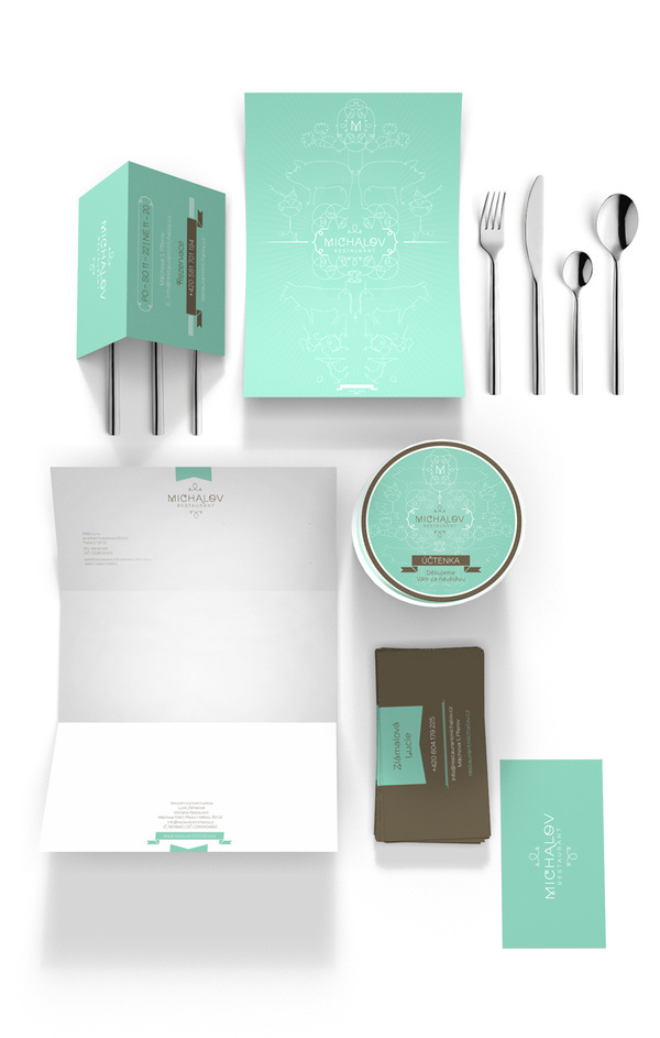 Restaurant Corporate Identity on Branding Served #plate #menu #restaurant #brand #green