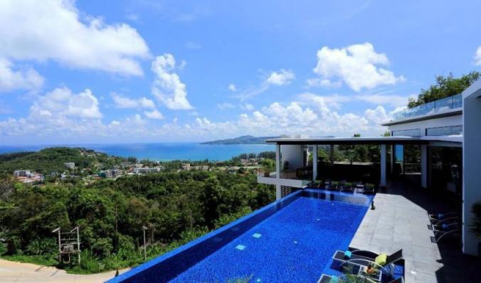 On the world-renowned island of Phuket, set high up in the island's most sought-after hillside location, sits luxury phuket villa 4504 with Infinity Pool, 8 bedroom and modern amenities. Book with Villa Getaways