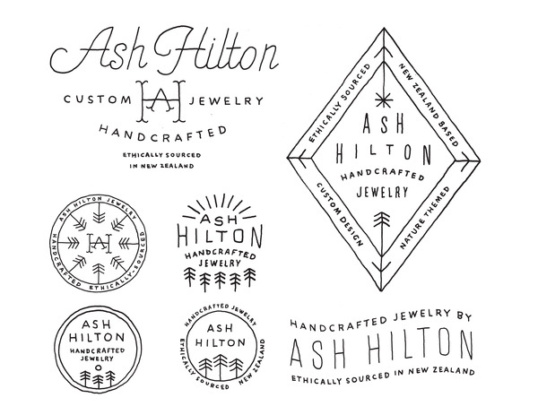 Ashhilton_full #logo #lettering #branding