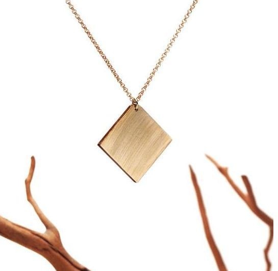 Union Square Pendant by Kahokia Design #union #design #pendant #kahokia #square #brass #necklace #york #nyc #jewelery #brooklyn #new