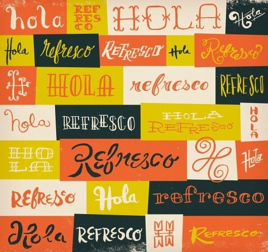 Sweet Nectar of Life — Friends of Type #retro #warm #colors #drawn #type #hand