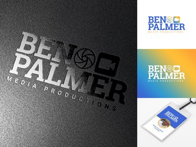 Ben Palmer Media Productions Logo Design photography videography mark logo mark clean illustrator design minimal logo designer vector logo branding brand identity