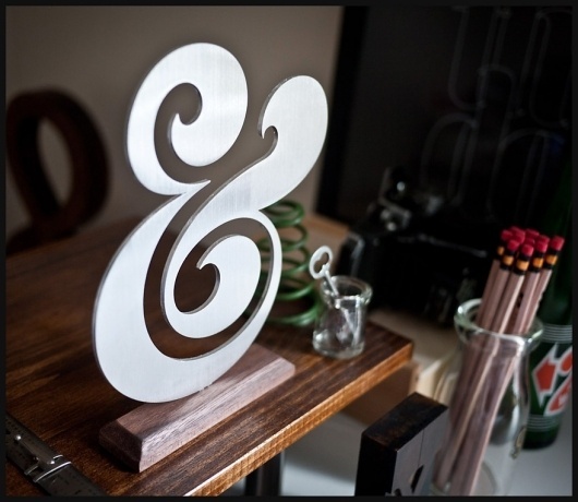 Ugmonk — PREMIUM ALUMINUM AMPERSAND #ugmonk #ampersand #object #type #aluminium #typography