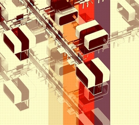 TOASTER CITY on the Behance Network #city #design #graphic #digital #architecture #art #toaster
