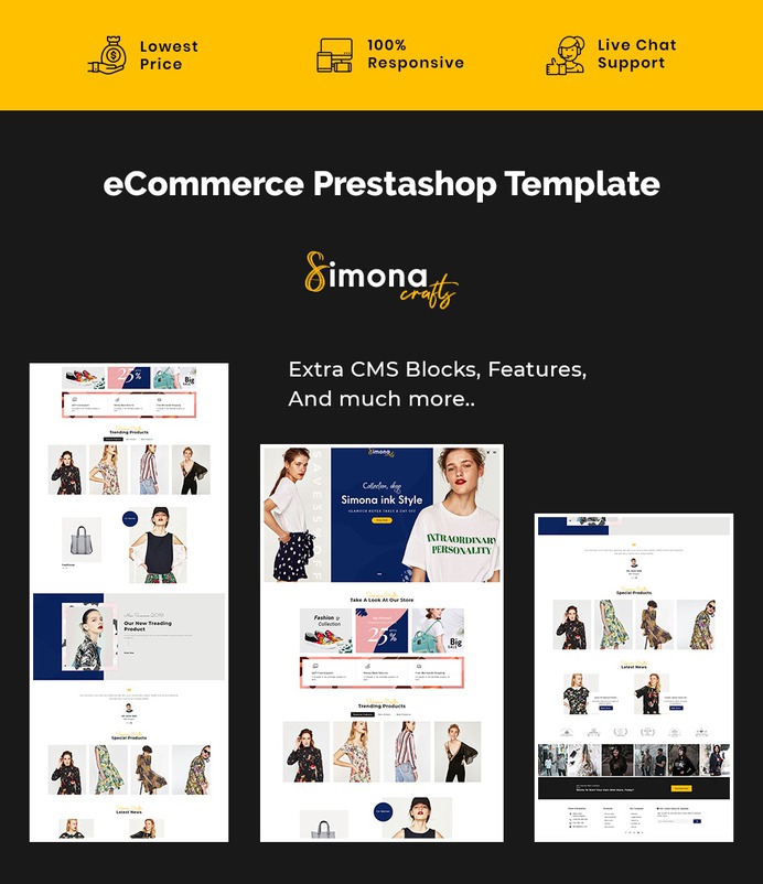 #Simona #Crafts - #Fashion #Boutique #Apparels - #Prestashop #Responsive #Theme #eCommerce #Website #Design #Template