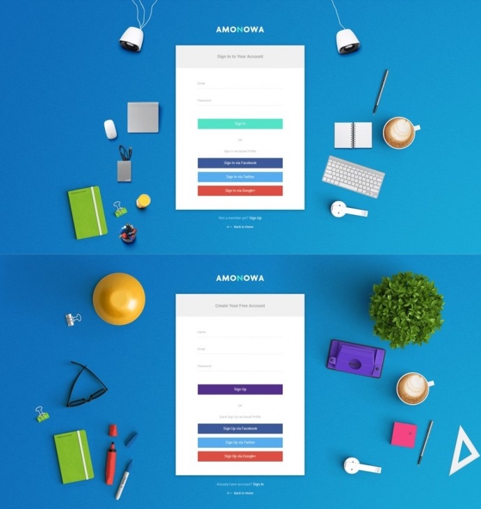 Amonowa PSD Template