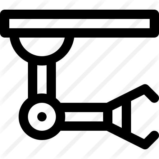 See more icon inspiration related to robotic arm, mechanical arm, industrial robot, manipulator, robot, mechanical, electronics, industrial, industry and factory on Flaticon.