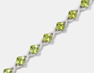 Peridot-Brillant-Bracelet
