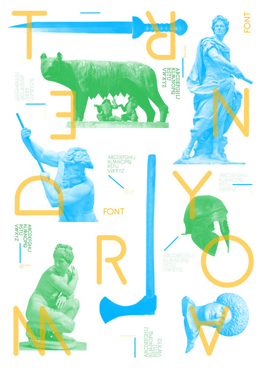Trendy Roma font on Behance #font #poster #typography