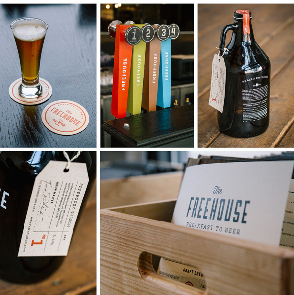 The Freehouse #brewery #beer #freehouse #branding #packaging #print #restaurant #minneapolis #type