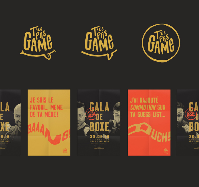 T'es pas game - Gala de Boxe on Behance
