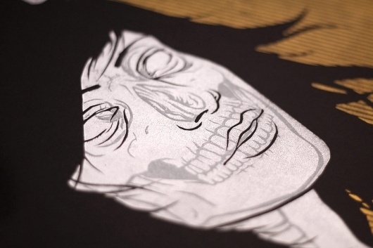 Vivos Voco Mortuos Plango « RONLEWHORN #girl #print #screen #illustration #portrait #art #skull