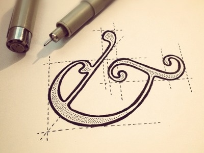 Dribbble - To Build an Ampersand by Sean McCabe #ampersand #drawn #pen #hand #typography