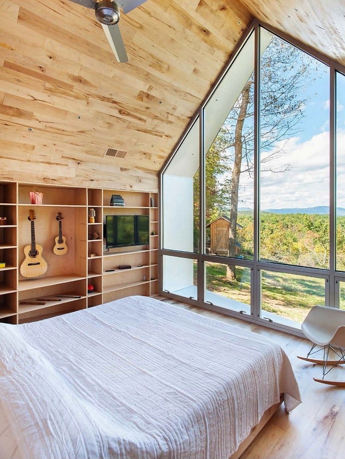 Foley Ridge Cabin is Conceived as a Galvanized Steel Monolith Elevated on Two Concrete Walls 6
