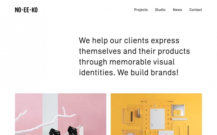 noeeko website webdesign portfolio studio beautiful minimal inspiration mindsparklemag no ee ko style website award logos design studio bran