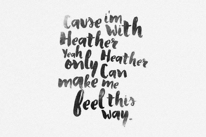 Heather Typeface - Display - 3 #calligraphy #font #lettering #song #typeface #type #hand #typography