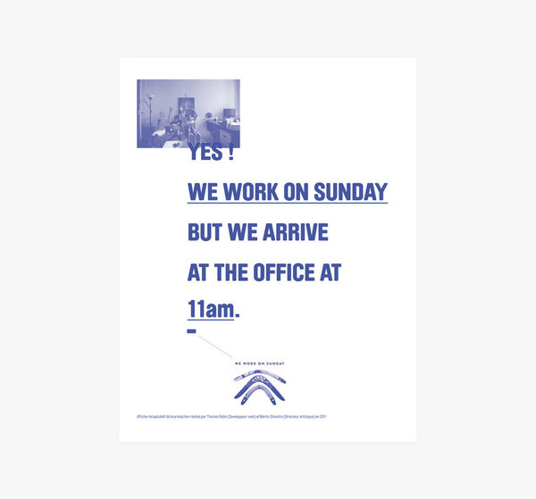 Martin Silvestre We work on Sunday #inspiration #design #graphic #posters #typography