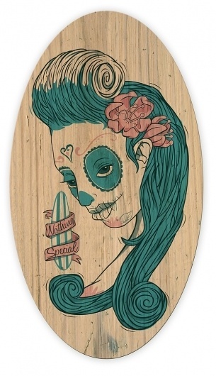 Nothing Special on the Behance Network #surfing #zombie #surfboard