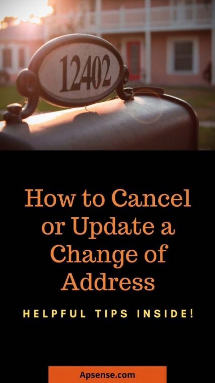 How to Change Your Address Infographic