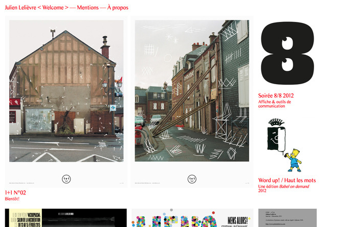 Inspiration N°132 : Julien Lelièvre #gallery #inspirations #the #website #minimal #webdesign #web