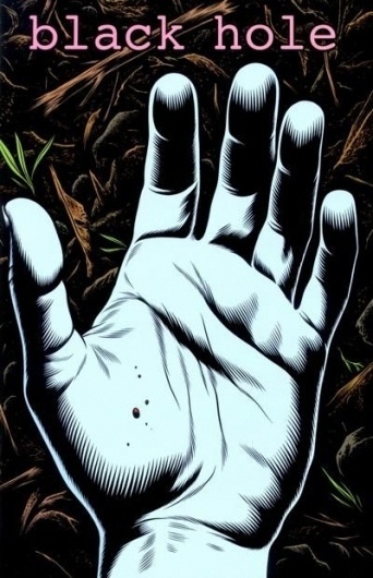 tumblr_lcboyloqNA1qbazi9o1_500.jpg (JPEG Imagen, 400x619 pixels) #hole #black #comic #illustration #charles #burns