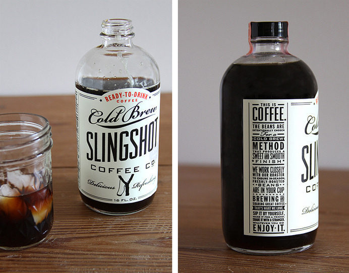 Sling Shot, package, label, coldpress, brew, coffee #sling #label #brew #shot #coffee #coldpress #package