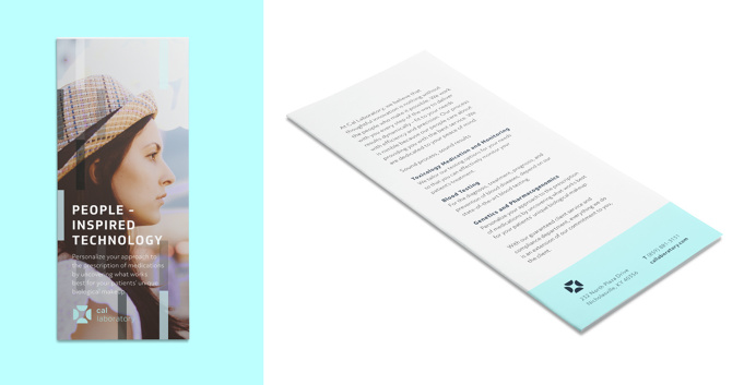 Cal Laboratory brochure http://bullhorncreative.com/health-technology-branding/