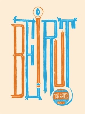 Flyer Design Goodness - A flyer and poster design blog #music #beirut #poster