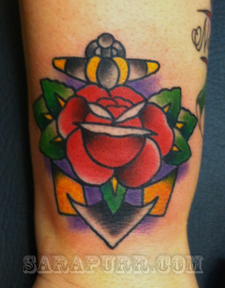 anchorrose #anchor #tattoo #rose