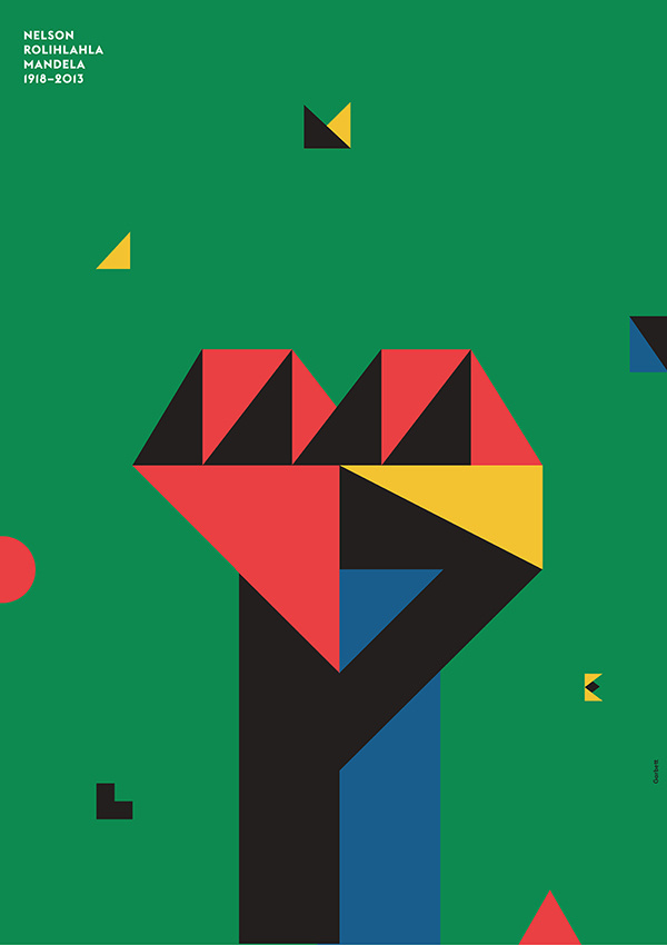 Garbett Design, Sydney (+612 9212 3474) #design #mandela #graphic #illustration #poster #typography