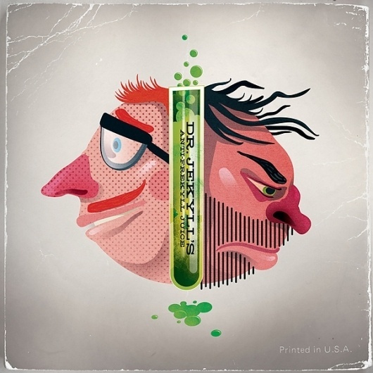 StripesAreLame Portraits - RadFive.com #illustration