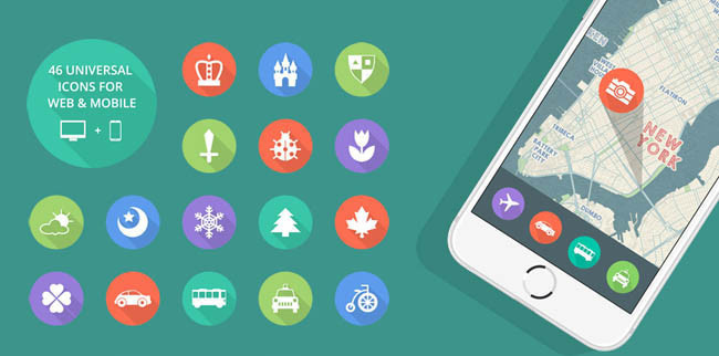 Universal Icon : Free Icon Set for Web and Mobile Project