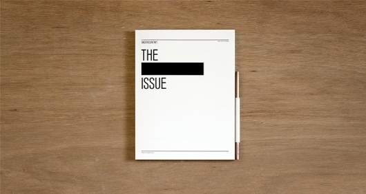 UNDERSCORE N°1: THE ___ ISSUE #print #underscore #magazine