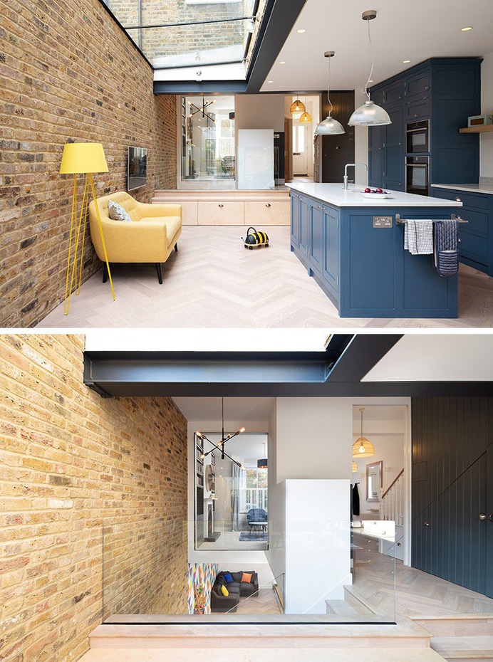 A Light-Filled Rear Extension And A Playful Basement Were Added To This Home In London
