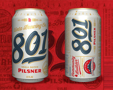 Uinta 801 Pilsner Cans #packaging #beer
