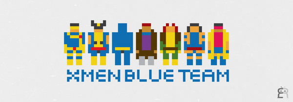 Mini Pikzels #heroes #cyclops #wolverine #hero #xmen #marvel #blue