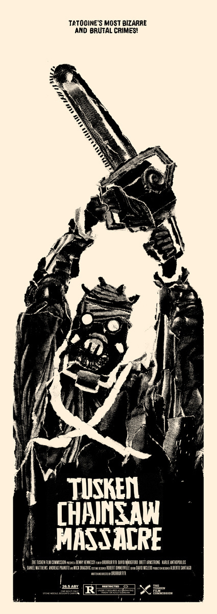 Tusken Chainsaw Massacre Benny #movie #wars #benny #hennessy #illustration #star #poster #collage