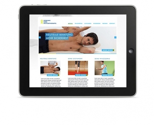 __DK Physiotherapie - JPB STUDIO - Art & Creative Direction #karl #screendesign #ipad #interface #dominik #interfacedesign