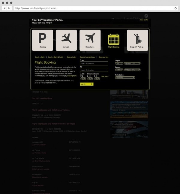 rLondon City Airport. Website. #agency #a #tree #in #london #design #fish #graphic #website #3 #identity #logo #brochure