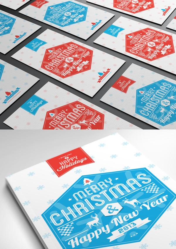 Typography Christmas Card 2013 #christmas #card #design