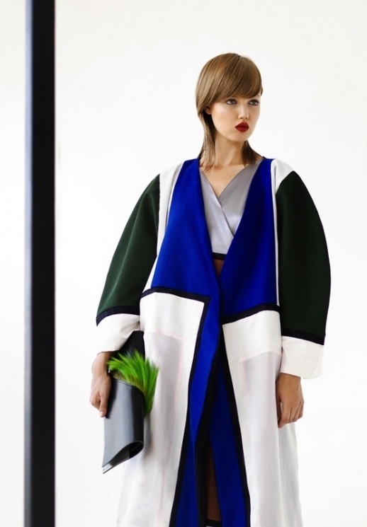 Trendwall | 8267 #fashion #bag #colorblock #jacket