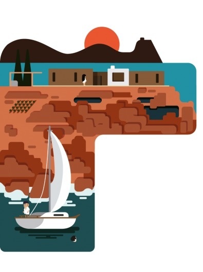 Monocle Summer | Hey #hey #vector #illustration #studio #boat #monocle