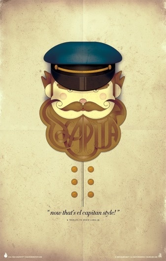 Colorcubic El Capitan Print on the Behance Network #colorcubic #herb #lubalin #print #el #illustration #capitan