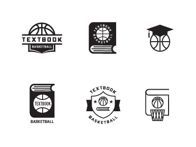 Dribbble - Textbook Bball by Dustin Wallace #logo #textbook #basketball #typography