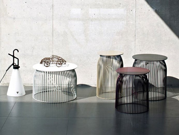Round Steel Coffee Table by Antonino Sciortino