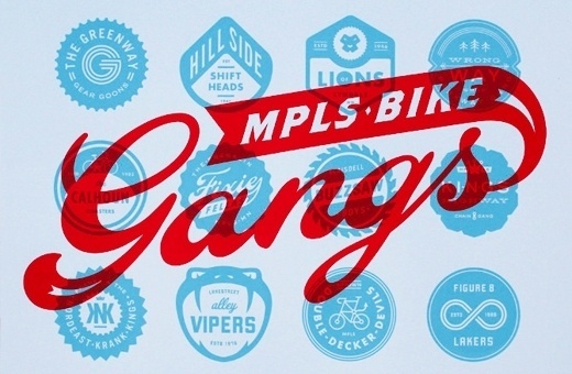 campsite #red #print #retro #gangs #screen #poster #bike #art #blue #crank