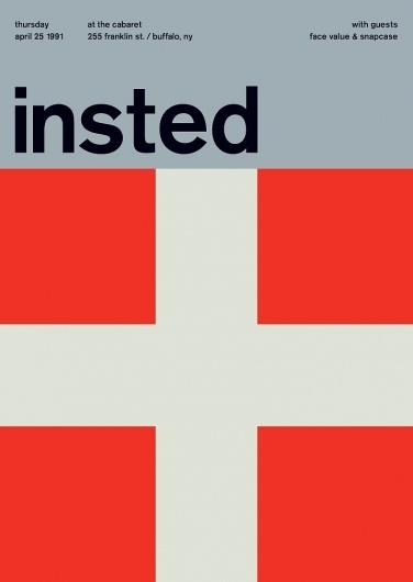 insted at the cabaret, 1991 - swissted #print #design #graphic #poster