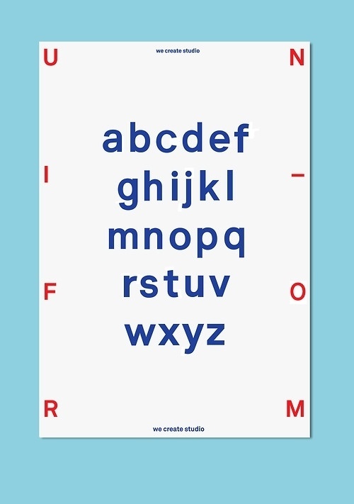 we create studio - Graphic design #create #design #graphic #we #studio #type #uniform #typography