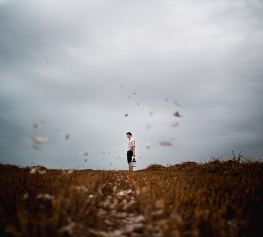 Curious Gallery - Ocean Meets Sky - Ocean Meets Sky - Creative timeless Surrey UK wedding photography | fine art portrait photography | Sout #wind #field #depth #of #portrait #man