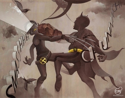 :: ChrisMurray :: BLOG AND STORE :: » Artwork #nerd #dc #vs #books #wars #comic #illustration #marvel
